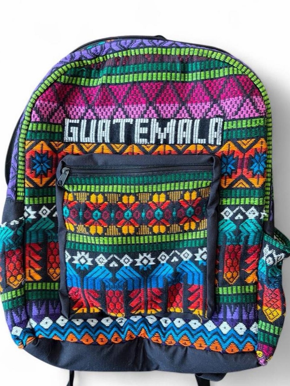 Guatemala Patterned Multicolor Backpack - Picture 1 of 6